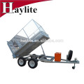 hot dipped galvanized cheap hydraulic atv tipping trailer